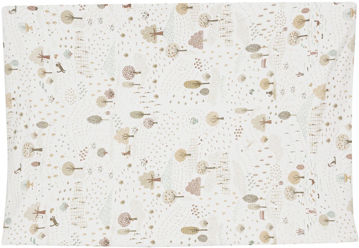 Jollein aankleedkussenhoes - 50x70cm - jersey - tiny park