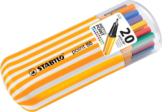 Stabilo point 88 zebrui fineliners - 20dlg.