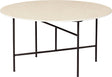 Woood vida bijzettafel - marmeren look - naturel - 40x75x75