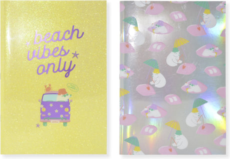 Kangaro schrift - beach happy - a4 - lijn - 2 stuks - pp omslag