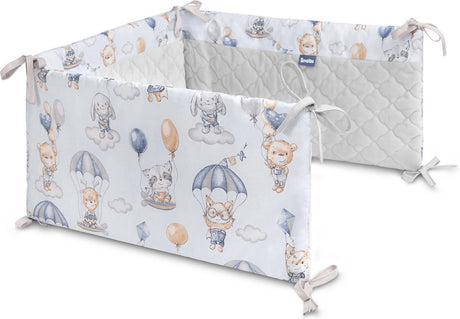 Sensillo bedbumper - bed zijbeschermers - anti stootrand - bedomrander vluchten in de wolken