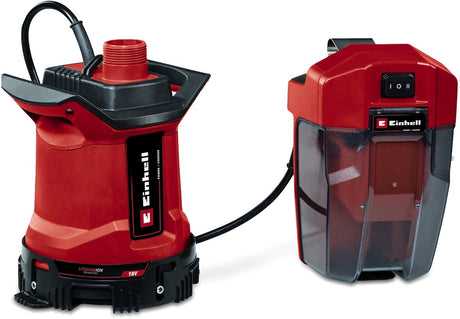 Einhell accu vuilwaterpomp ge-dp 18 25 ll li solo - power x-change - 18 v li-ion - max. levercapaciteit: 7.000 l u - max. opvoerhoogte: 5m - max. dompeldiepte: 4m - afzuigend tot: 1mm - excl. accu en lader