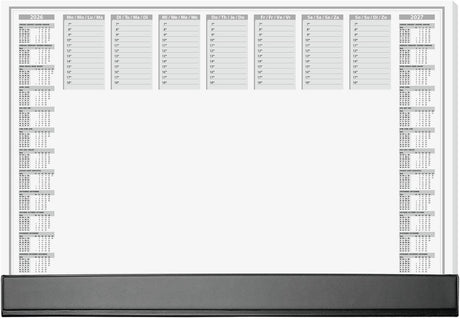 Sigel bureauonderlegger - office - met kalender 2026 2027 - formaat a2 - met dag weekplanner - 40 vel afscheurbaar - si-h6365