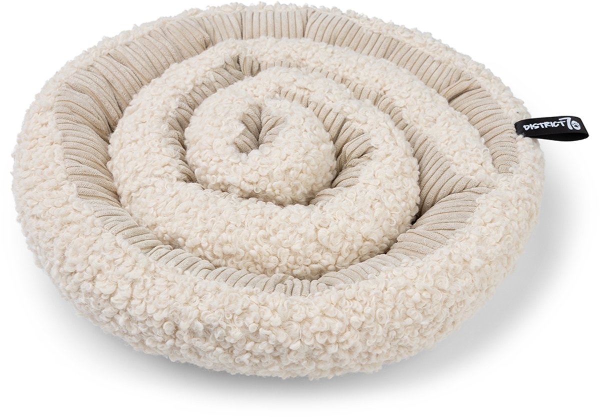 District 70 swirl – snuffelmat voor honden | stimuleert speurgedrag mentale activiteit - merengue - ø 34 cm one size