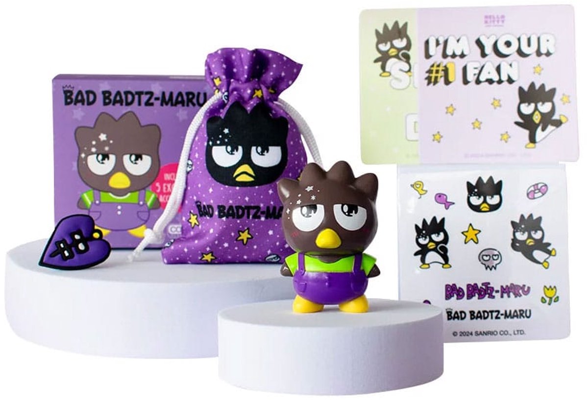Comansi hello kitty and friends mini figure badtzmaru 6 cm mini-figuur
