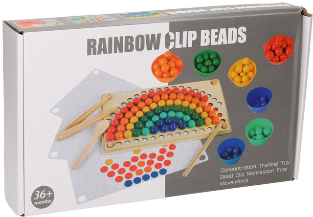 Lobbes speelgoed bv regenboog cup ballenspel houten kleurenspel voor kinderen educatief.