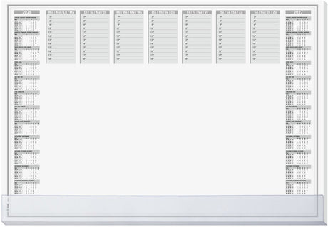 Sigel bureauonderlegger protect met kalender 2026 2027 formaat a2 met 40 vel afscheurbaar en beschermrand