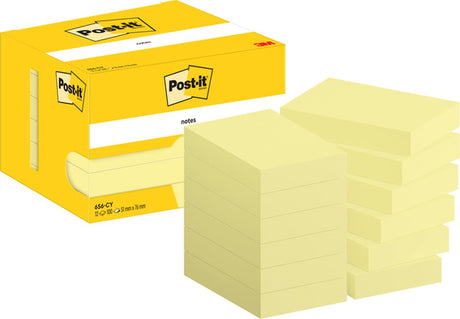 Post-it notes zelfklevende memoblaadjes post-it 656-cy 51x76mm effen geel