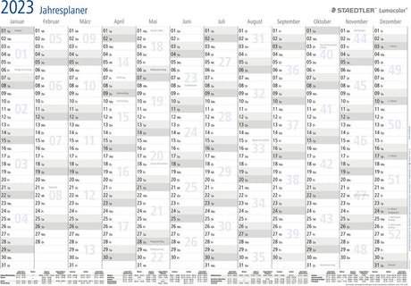 Staedtler jahresplaner lumocolor year planner 2024 a3 format