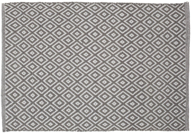 Sealskin trellis badmat 60x90 cm - katoen - grijs