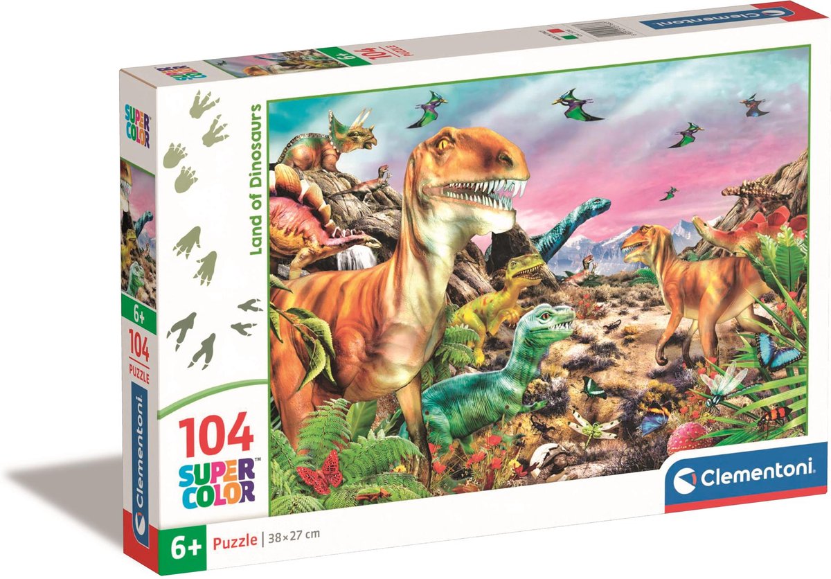Clementoni - kinderpuzzel - 104 stukjes - levendige afbeeldingen - puzzel voor kinderen - vanaf 6 jaar