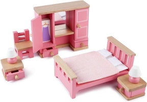 Tidlo poppenhuis inrichting slaapkamer
