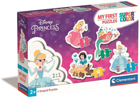 Clementoni - my first puzzles - disney princes - 3, 6, 9 en 12 stukjes - voor kinderen vanaf 2 jaar