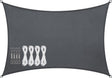 Abbey camp schaduwdoek - pes - 3 x 4 m - grijs - zonnedoek - rvs ringen - sunshade