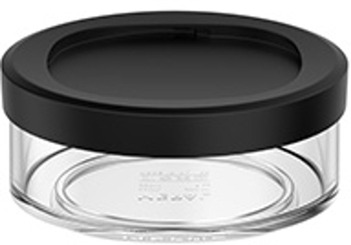 Mepal lunchpot compartiment ellipse - 200 ml - extra compartimenten voor lunchpot 500 ml - yoghurtbeker en muesli beker to go - vaatwasserbestendig - nordic black