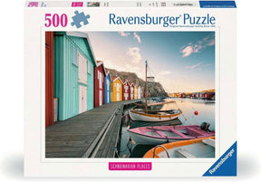 Ravensburger puzzel boothuisjes in smögen 500pcs