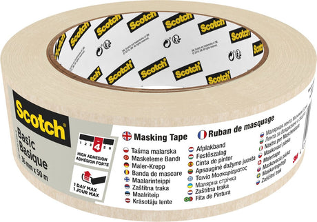 Scotch afplaktape basic 36mmx50m beige | 1 stuk