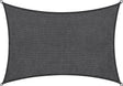 Abbey camp schaduwdoek - hdpe - 3 x 4 m - grijs - zonnedoek - rvs ringen - valletta-340