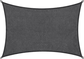Abbey camp schaduwdoek - hdpe - 3 x 4 m - grijs - zonnedoek - rvs ringen - valletta-340