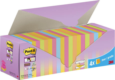 Post-it super sticky z-notes assorti | 90 vel | ft 76 x 76 mm | 20 + 4 gratis