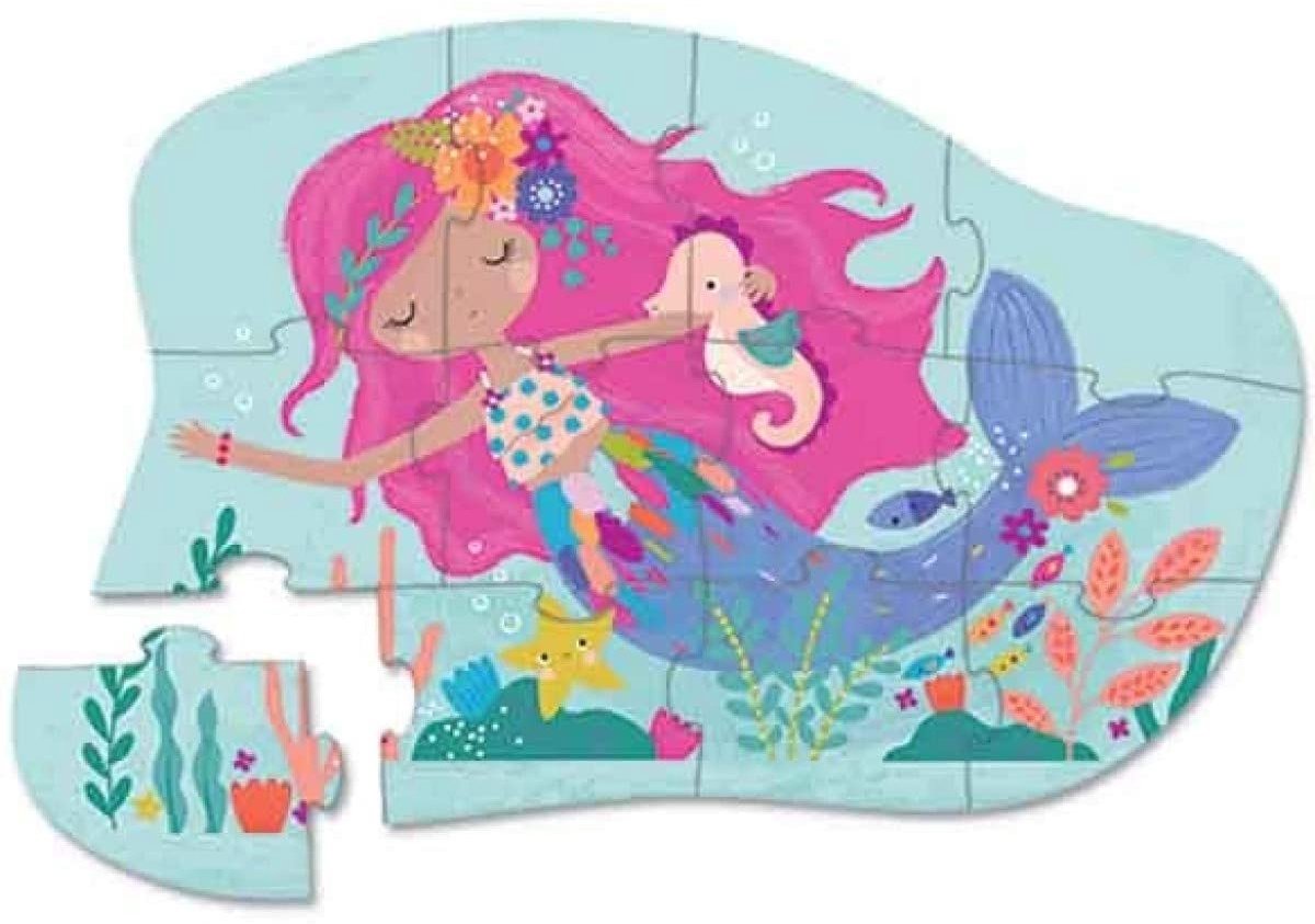 Crocodile creek - zeemeermin puzzel - mermaid dreams - 12 stukjes - vanaf 2 jaar