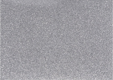 Creativ company opstrijkfolie glitter zilver, a5