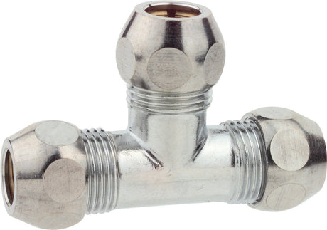 Kirchhoff ms knelfitting-t-stuk - chroom - 3 8 x 10 mmq