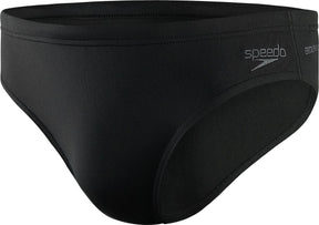Speedo eco+ brief 7 cm heren - zwembroek heren - chloorbestendige zwemslip heren - strakke sportzwembroek met trekkoord - zwart - m
