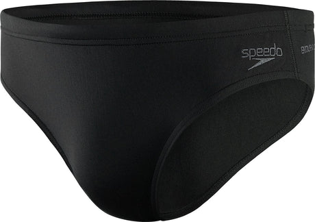 Speedo eco+ brief 7 cm heren - zwembroek heren - chloorbestendige zwemslip heren - strakke sportzwembroek met trekkoord - zwart - xl