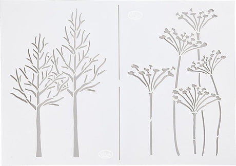 Viva decor sjabloon - flexibel tekensjabloon - hobbysjabloon - najaar - a4 - 21x29,7cm -