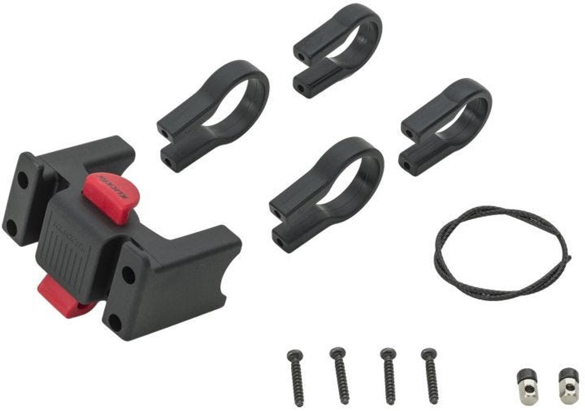 Vaude bike klick fix system for handle bar bags adapter zwart