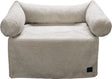 Designed by lotte bankkussen ribbed - hondenkussen - licht grijs - 70x50 cm