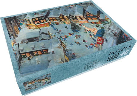 Bekking blitz - puzzel - 1.000 stukjes - kunst - winter tafereel kerst - sneeuw - kerstboom - charlotte dematons