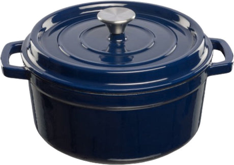 Grand feu - geëmailleerde gietijzeren braadpan - 3,5 ltr. - blauw