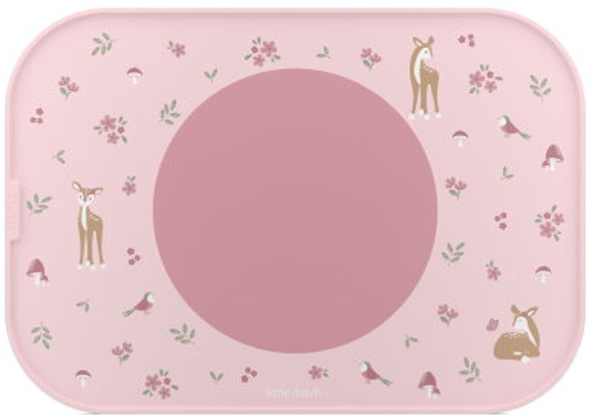Mepal mio placemat little dutch - antislip cirkel houdt alles op z'n plek - vaatwasmachinebestendig - fairy garden