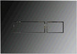 Plieger flair bedieningsplaat dualflush chroom