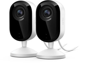 Arlo essential3 hd beveiligingscamera voor binnen, 2-cam