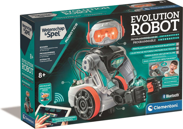 Clementoni - evolution robot – robot speelgoed – stem speelgoed - 8+ jaar