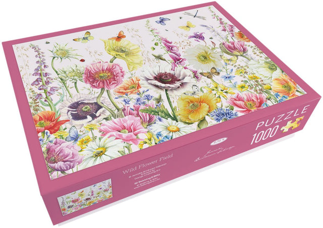 Puzzel (1000 stukjes): wild flower field, janneke brinkman-salentijn
