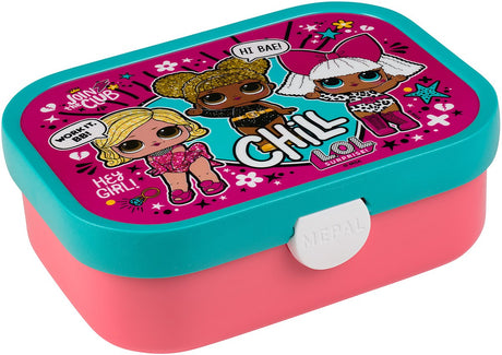 Mepal lunchbox campus - 750 ml - broodtrommel met vakjes voor kinderen - geschikt voor 4 boterhammen - l.o.l. surprise