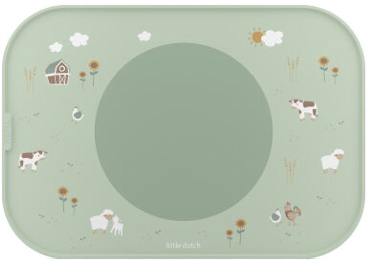 Mepal mio placemat little dutch - antislip cirkel houdt alles op z'n plek - vaatwasmachinebestendig - little farm