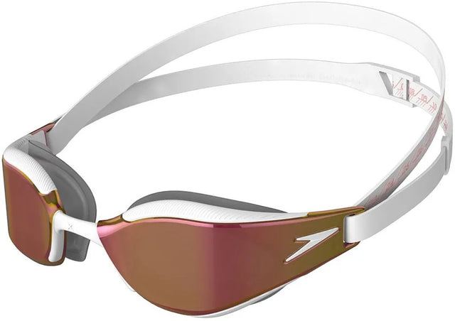 Speedo zwembril fastskin hyper elite mirror rose goud wit