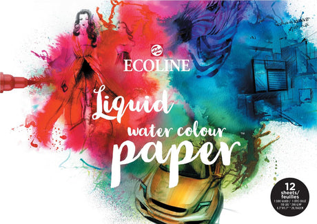 Ecoline aquarelpapierblok | 29,7 x 42 cm (a3), 290 g m², 12 vellen