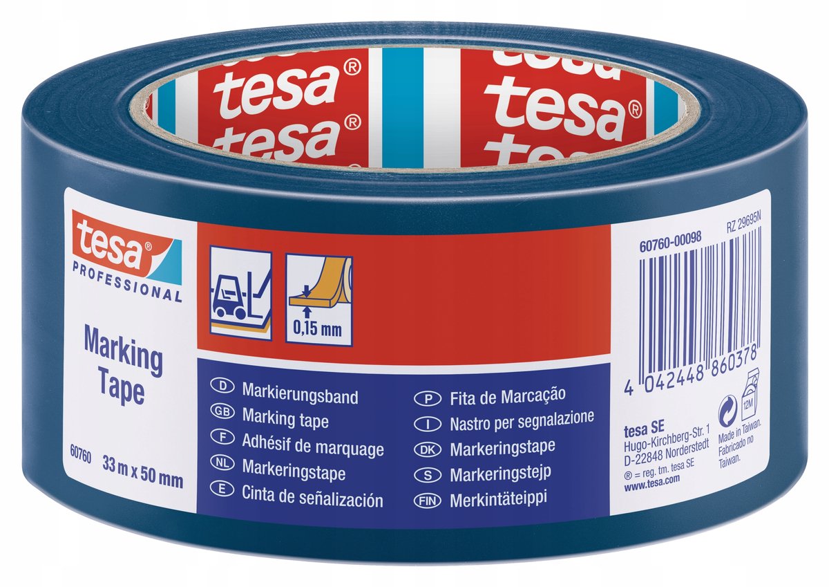 Tesa markeringstape professional blauw