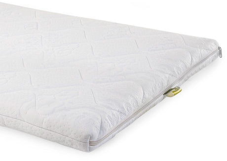 Childhome heavenly safe sleeper babymatras 90 x 50 x 7 cm - wiegmatras van polyetherschuim - anti-allergisch, ademend en schimmelwerend - afneembare hoes wasbaar op 60 °c - en 16890 en oeko-tex gecertificeerd - wit