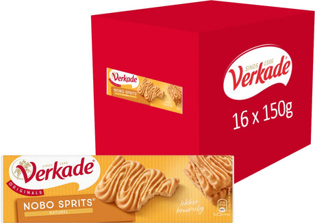 Verkade nobo sprits koekjes - naturel - 16 x 150 gram