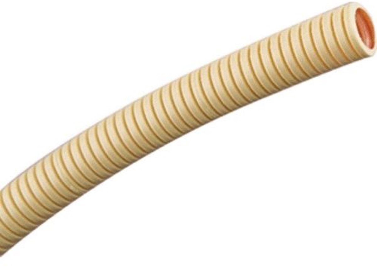 Pipelife flexibele buis met siliconen binnenlaag 3 4 (19mm) rol 20 meter creme