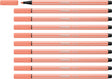 Stabilo pen 68 - premium viltstift - apricot - doos 10 stuks