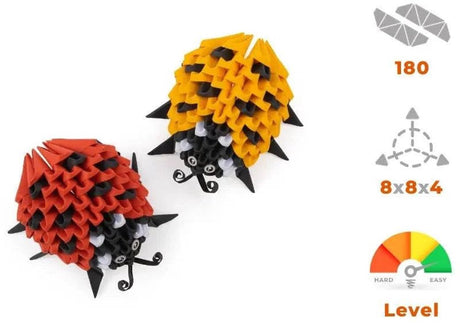 Alexander toys origami 3d ladybirds - 180pcs