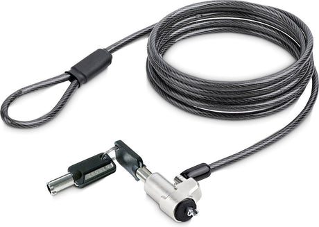 Startech laptop kabelslot compatibel met noble wedge®, 2m, anti-diefstal kabelslot, security kabel voor dell xps latitude 2-in-1 notebooks, snijbestendig, stalen laptopslot (nblwk-laptop-lock)